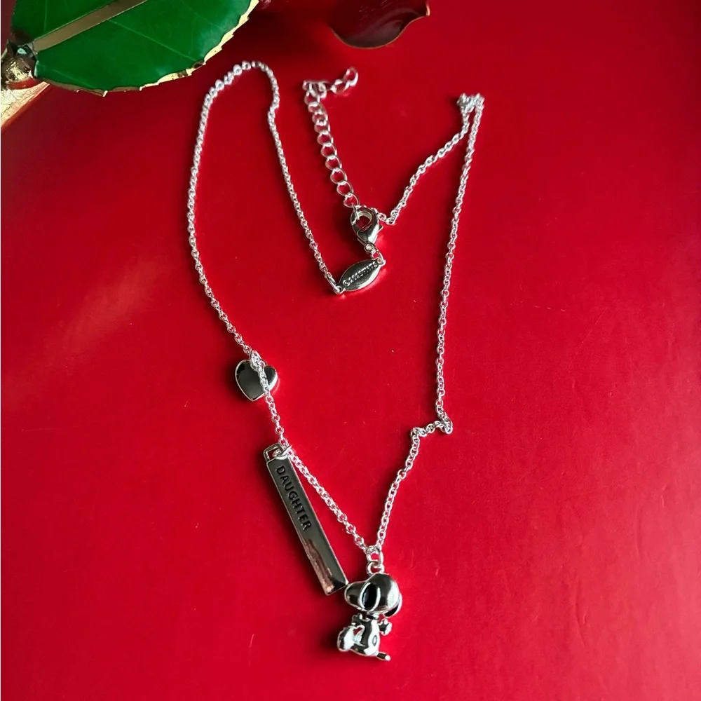 Peanuts Silver Necklace Set with Snoopy Charms - Picture 6 of 16
